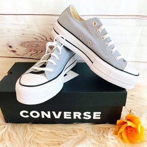 Converse Chuck Taylor Lift Platform Gray Sneakers